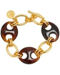 Ben-Amun - Tortoise Oval Link Charm Bracelet - Lyst