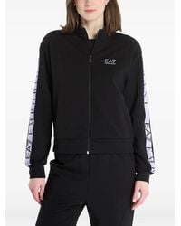 EA7 - Natural Vent Zip-Up Sweatshirt - Lyst