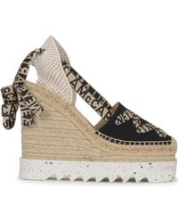 Stella McCartney - Gaia Platform Wedge Espadrilles - Lyst
