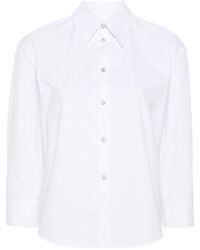 Jil Sander - Pointed-collar Poplin Shirt - Lyst