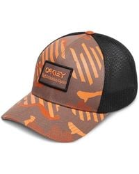 Oakley - B1B Hdo Logo-Patch Camo-Print Trucker Cao - Lyst