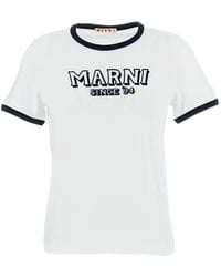 Marni - Embossed Logo T-Shirt - Lyst