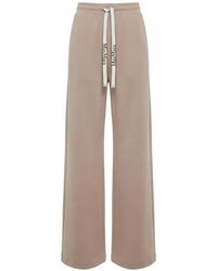 Max Mara - Drawstring Wide-Leg Track Pants - Lyst