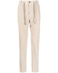 Peserico - Drawstring-Waist Corduroy Trousers - Lyst