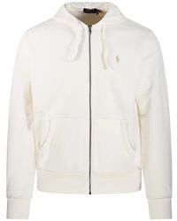 Ralph Lauren - Logo-Embroidered Zip-Up Hoodie - Lyst