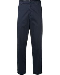 Dondup クロップド ストレートパンツ - ブルー