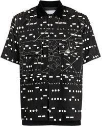 Sacai - X Interstellar Geometric-print Cotton Shirt - Lyst