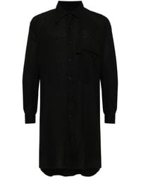 Yohji Yamamoto - High-neck Long-length Shirt - Lyst