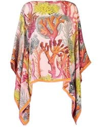 Rani Arabella - Printed Poncho - Lyst
