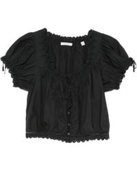 Doen - Nera Broderie-Anglaise Blouse - Lyst