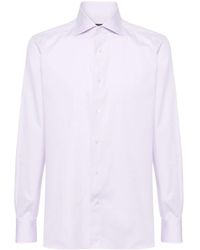 ZEGNA - Classic-collar Poplin Shirt - Lyst
