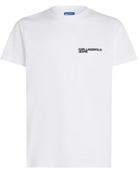 Karl Lagerfeld - Camiseta con logo estampado - Lyst