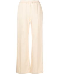 Area Crystal-trim Wide-leg Trousers - Natural