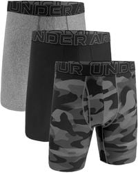 Under Armour - Drie Performance Tech Boxershorts Met Camouflageprint - Lyst