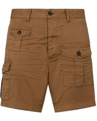 DSquared² - Button-Fastening Cargo Shorts - Lyst