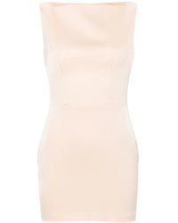 Alex Perry - Draped Satin Mini Dress - Lyst
