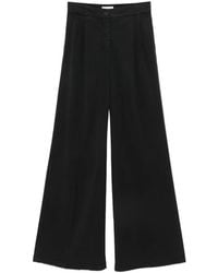 Via Masini 80 - Pleated Wide-Leg Trousers - Lyst