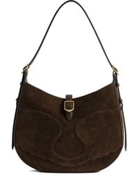 Zadig & Voltaire - Suede Curved Shoulder Bag - Lyst