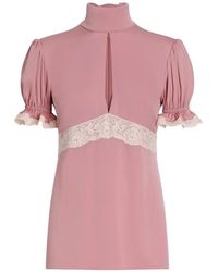 Dolce & Gabbana - Charmeuse Stretch Top - Lyst
