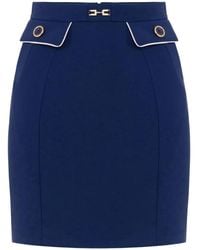 Elisabetta Franchi - Crêpe Minirockirt - Lyst