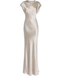 Michelle Mason - Robe longue à dos ouvert - Lyst