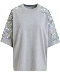 Essentiel Antwerp - Sequin-Embellished Bead-Embellished T-Shirt - Lyst