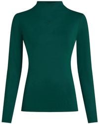 KARL LAGERFELD - Mock Neck Long-Sleeved Top - Lyst