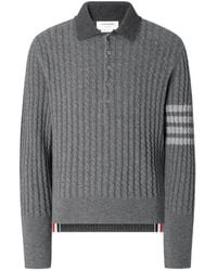 Thom Browne - 4-Bar Polo Shirt - Lyst