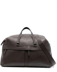 Orciani - Logo-detail Leather Weekend Bag - Lyst