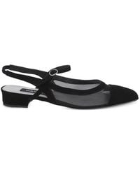 CAREL PARIS - Mesh-Panelled Slingback Ballet Flats - Lyst