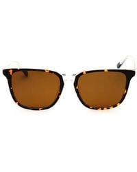 GANT - Occhiali Da Sole Rettangolari Tartarugati - Lyst