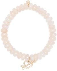 Sydney Evan - 14Kt- Morganite And Diamond Beaded Bracelet - Lyst