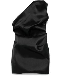 Marques'Almeida - Satin Draped Mini Dress - Lyst