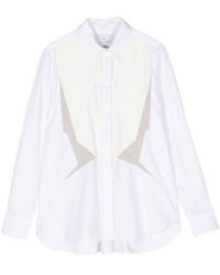Fumito Ganryu - Long-sleeve Cotton-blend Shirt - Lyst