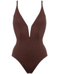 Eres - Galbe V-Neck Swimsuit - Lyst