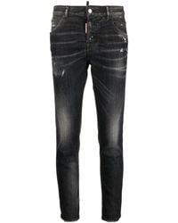 DSquared² - Cropped Low-rise Skinny Jeans - Lyst
