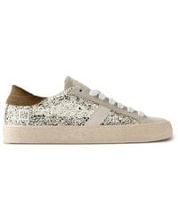 Date - Hill Glitter-Embellished Panelled Sneakers - Lyst