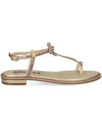 Bibi Lou - Sandalias con tira en t y purpurina - Lyst