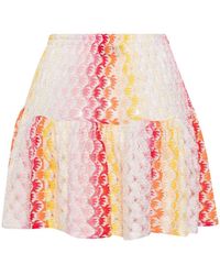 Missoni - Lace-effect Ruffled-detailed Skirt - Lyst