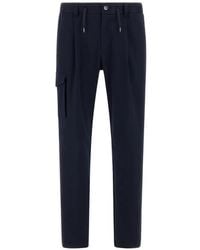 Herno - Pantalones Rectos Con Bolsillos Tipo Cargo - Lyst