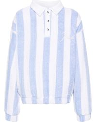 Rhude - Striped Loop Terry Polo Shirt - Lyst