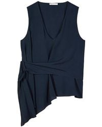 Patrizia Pepe - Asymmetric Draped Top - Lyst