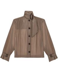 Saint Laurent - Button-Up Blouse - Lyst