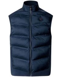 Hackett - Quilted-Panel Gilet - Lyst
