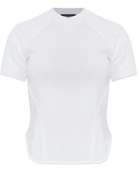 Sportmax - Seam Detail T-Shirt - Lyst