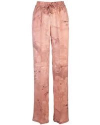 Kiton - Floral-Print Drawstring Trousers - Lyst