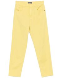 Lorena Antoniazzi - Logo-Patch Straight-Leg Trousers - Lyst