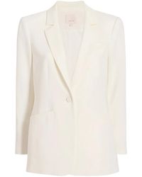 Cinq À Sept - Blazer Boutonné À Revers Crantés - Lyst