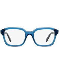 Moncler - Transparente Brille Mit Eckigem Gestell - Lyst