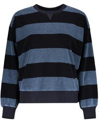 Moorer - Striped Crew-Neck Sweater - Lyst